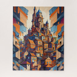 Puzzle Edificios Coloridos