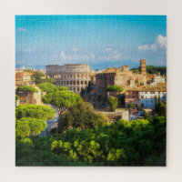 Edificios Colosseo Histórico Roma Italia Skyline