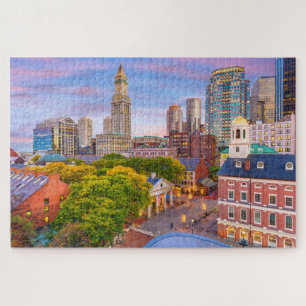 Puzzle Edificios de la ciudad de Boston Massachusetts EE.