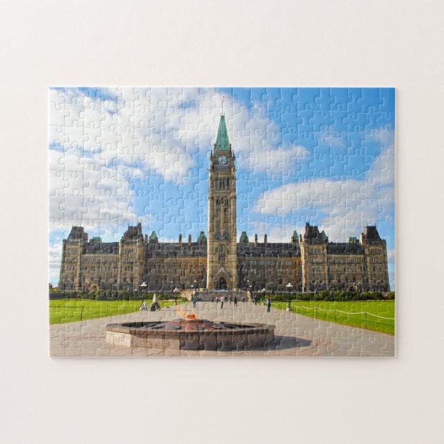Puzzle Edificios del Parlamento de Ottawa. (Horizontal)