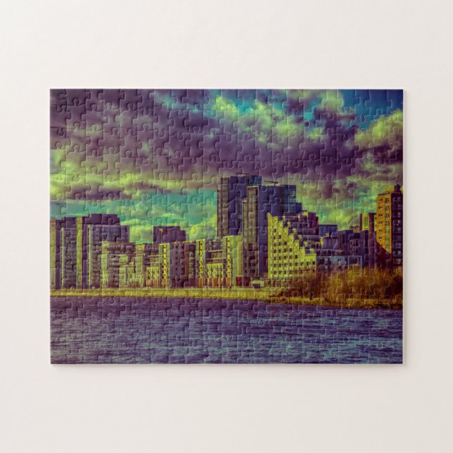 Puzzle Edificios en el Clyde Glasgow (Horizontal)