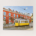 Puzzle Edificios históricos de tranvía Lisboa Viaje Portu<br><div class="desc">Este diseño temático de viajes presenta el tranvía de Lisboa como una de las 6 líneas históricas urbanas que originalmente fueron jaladas por caballos en la ciudad de Lisboa en Portugal.</div>
