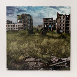 Puzzle Edificios urbanos postapocalípticos abandonados