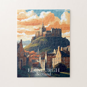 Puzzle Edimburgo, Castillo de Escocia Viajes Antiguos