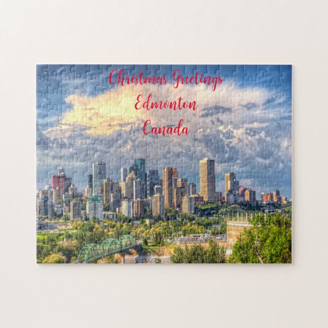 Puzzle Edmonton Ciudad Canadá. (Horizontal)