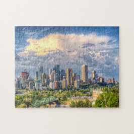 Puzzle Edmonton Ciudad Canadá.