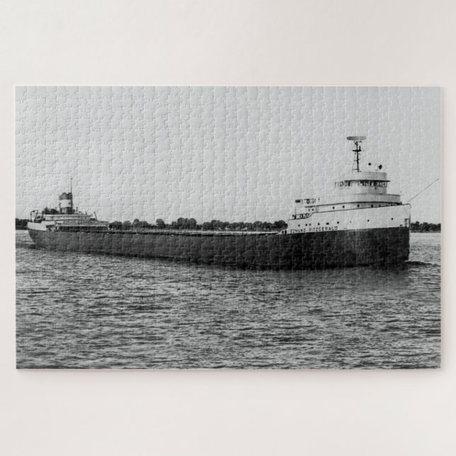 Puzzle Edmund Fitzgerald en el río St. Clair original (Horizontal)