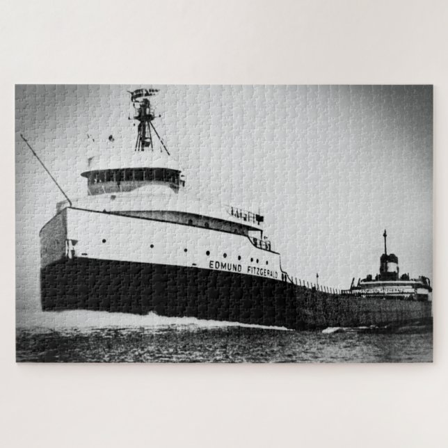 Puzzle Edmund Fitzgerald Vintage Marítimo Grandes Lagos (Horizontal)