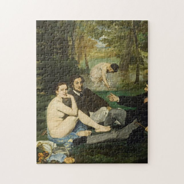 Puzzle Edouard Manet - Almuerzo En La Grasa (Vertical)