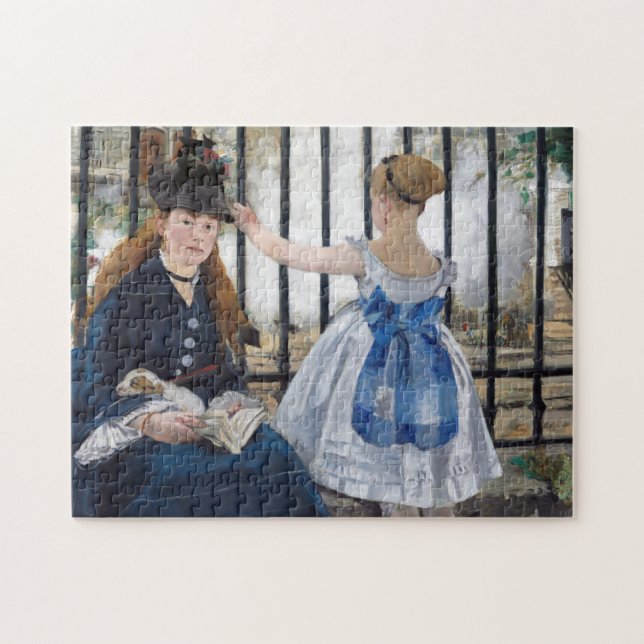Puzzle Edouard Manet - El ferrocarril (Horizontal)