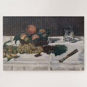 Puzzle Edouard Manet - Naturaleza muerta, Frutas en una m