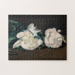 Puzzle Edouard Manet - Rama de Peonías Blancas, Tijeras d