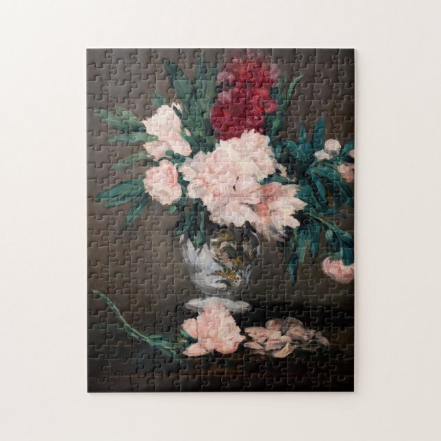 Puzzle Edouard Manet - Vase de Peonies en Pedestal pequeñ (Vertical)