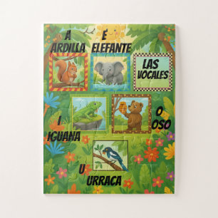 Puzzle Educativo de las Vocales para Niños 