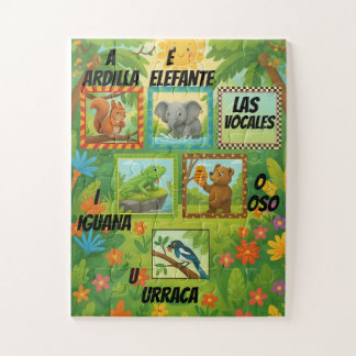 Puzzle Educativo de las Vocales para Niños