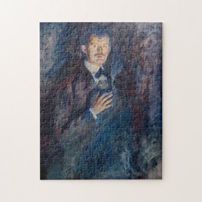 Puzzle Edvard Munch - autorretrato con cigarrillo (Vertical)