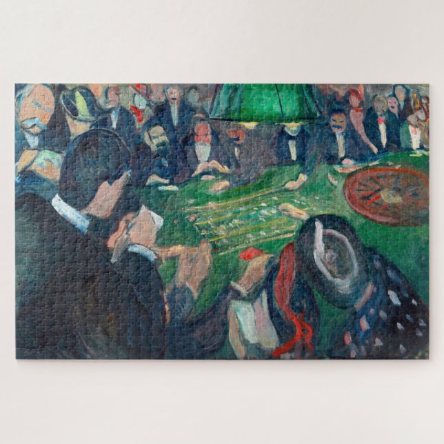 Puzzle Edvard Munch - La mesa de la ruleta en Monte Carlo (Horizontal)