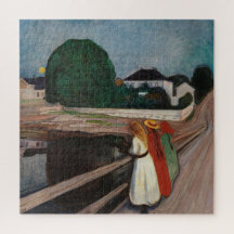 Edvard Munch - Las chicas en el puente rompecabeza