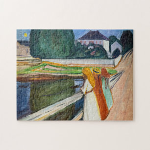 Puzzle Edvard Munch - Los Chicas en el puente de la noche