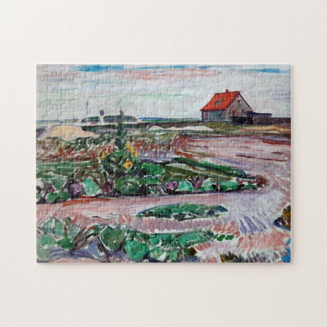 Puzzle Edvard Munch - Mar. Paisaje cerca de Lubeck (Horizontal)