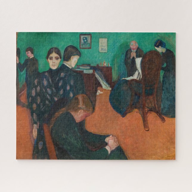 Puzzle Edvard Munch - Muerte en el Sickroom v1 (Horizontal)