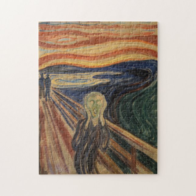 Puzzle Edvard Munch Pintando El Grito (Skrik) 1910 (Vertical)