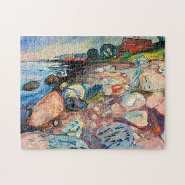 Puzzle Edvard Munch - Shore with Red House (Horizontal)