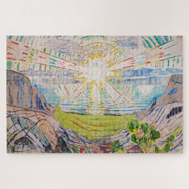Puzzle Edvard Munch - The Sun 1910 (Horizontal)