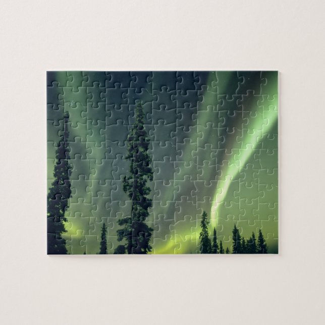 Puzzle EE. UU., área de Fairbanks, Alaska central, Aurora (Horizontal)