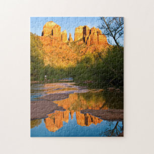 Puzzle EE. UU., Arizona. Cathedral Rock al atardecer