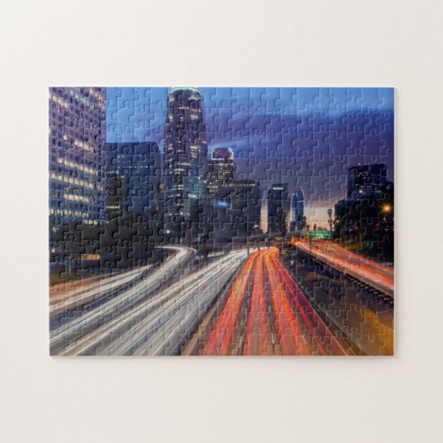 Puzzle EE.UU., California, Los Ángeles, 110 Freeway (Horizontal)