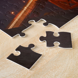 Puzzle EE. UU., California, Marin. Salida de la luna sobr