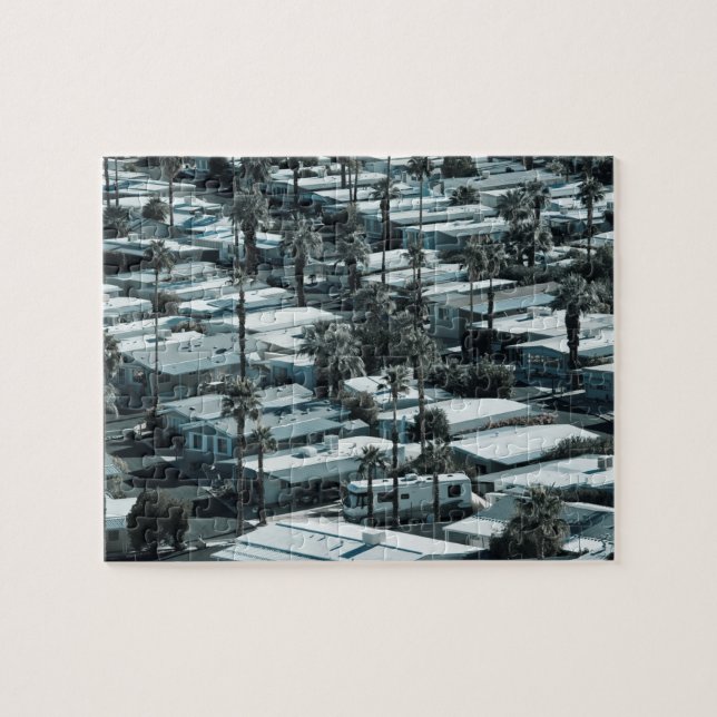Puzzle EE. UU., California, Palm Springs. Parque de casas (Horizontal)