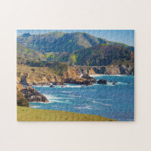 Puzzle EE. UU., California. Panorama de Big Sur con Bixby