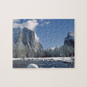 Puzzle EE. UU., California, Yosemite NP. El río Merced,