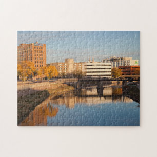 Puzzle EE. UU., Dakota del Sur, Sioux Falls, horizonte de