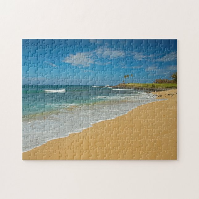 Puzzle EE. UU., Hawái, isla Molokai, playa Three Mile (Horizontal)