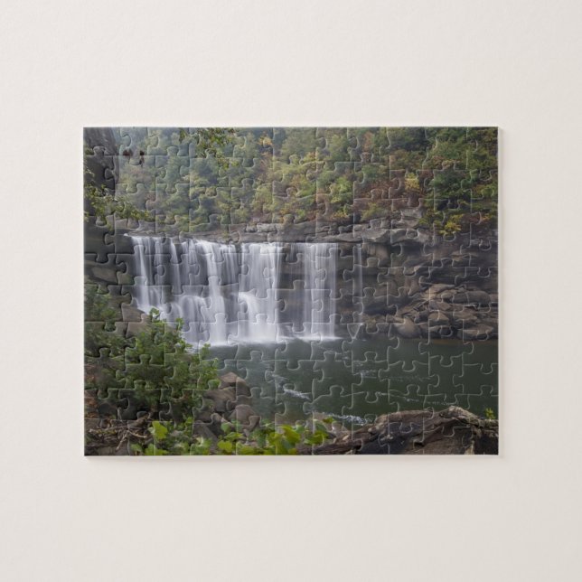 Puzzle EE. UU. - Kentucky. Cumberland Falls en el (Horizontal)