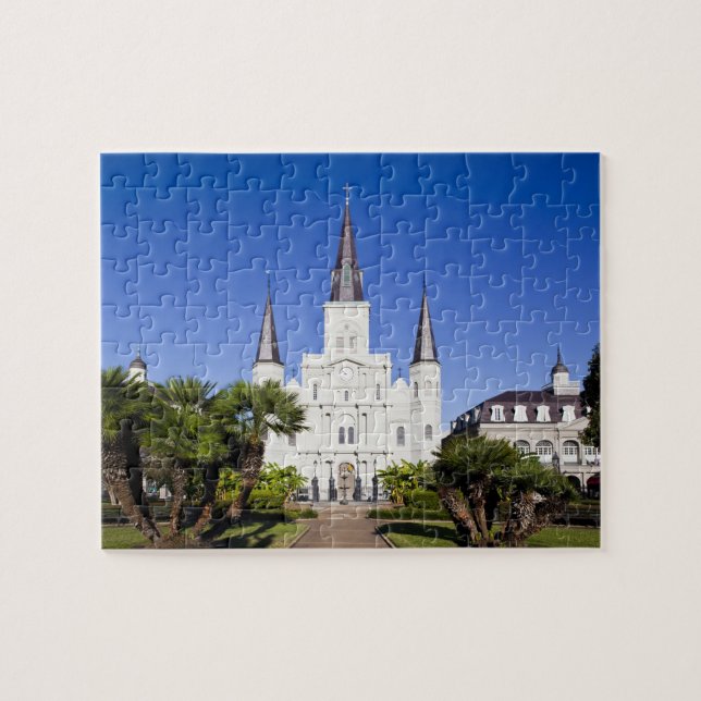 Puzzle EE. UU., Luisiana, Nueva Orleans. Barrio Francés, (Horizontal)