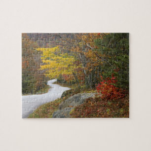 Puzzle EE. UU., Maine, Camden. Carretera que atraviesa Ca