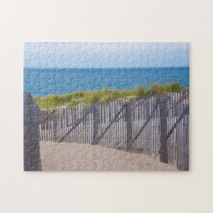 Puzzle EE. UU., Massachusetts. Dunas y camino