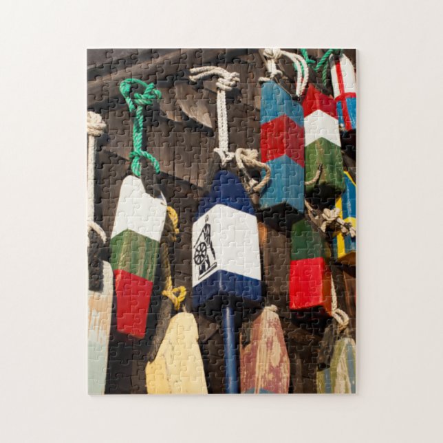 Puzzle EE.UU., Massachusetts, Gloucester, Lobster Buoys 2 (Vertical)