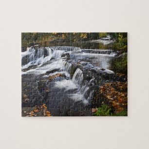 Puzzle EE. UU., Michigan, Península Superior. Bond Falls