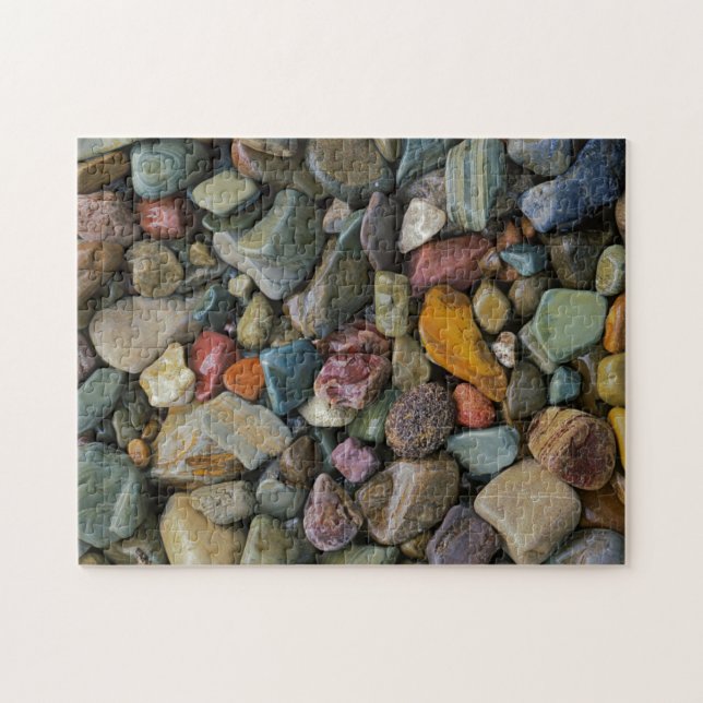 Puzzle EE. UU., Montana, Parque Nacional Glaciar, Piedras (Horizontal)