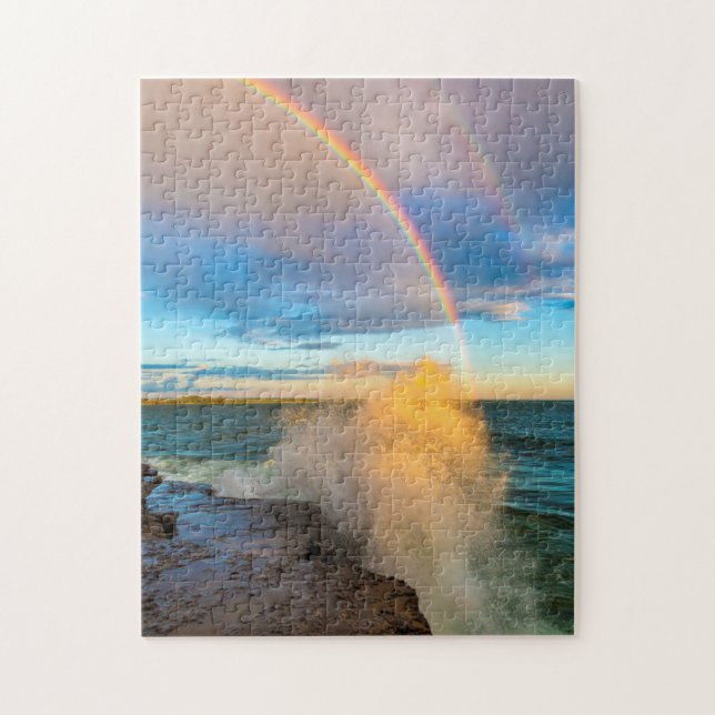 Puzzle EE. UU., Nueva York, Lago Ontario, Punta Clark (Vertical)