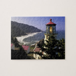 Puzzle EE. UU., Oregón, Florence. Faro de Heceta Head
