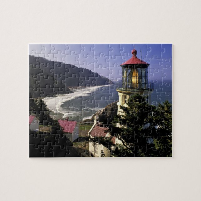 Puzzle EE. UU., Oregón, Florence. Faro de Heceta Head (Horizontal)