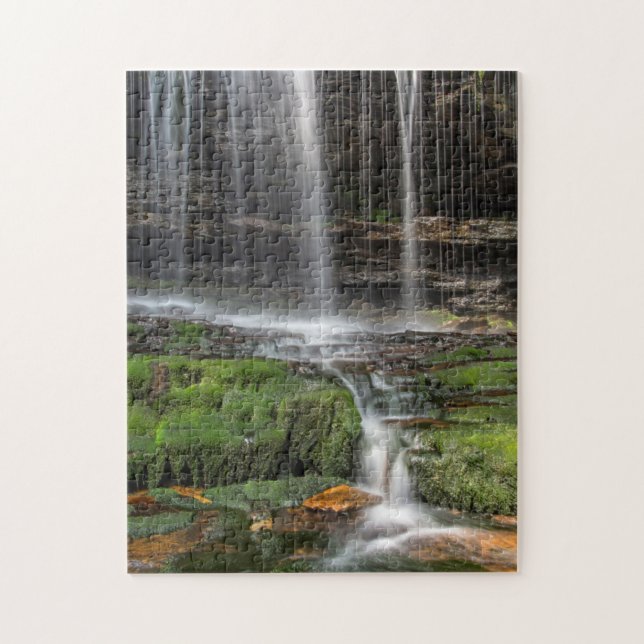 Puzzle EE. UU., Pensilvania, Benton. Delicada Cascada (Vertical)
