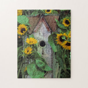 Puzzle EE. UU., Pensilvania. Casa de pájaros y jardín