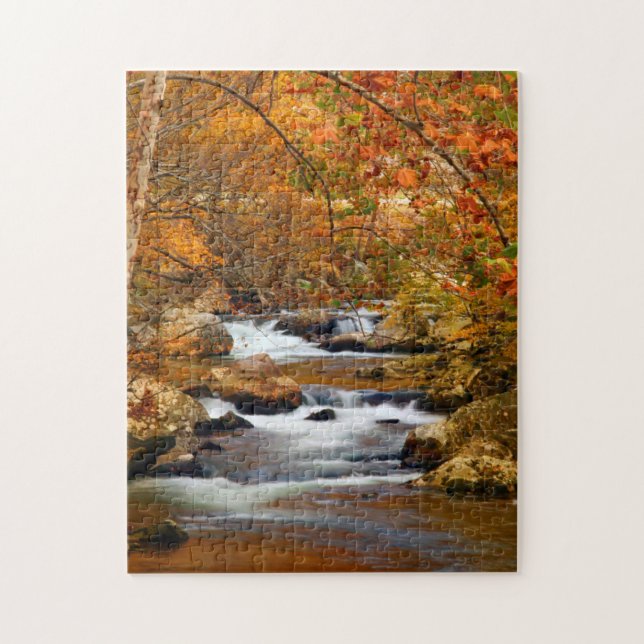 Puzzle EE. UU., Tennessee. Rushing Mountain Creek (Vertical)